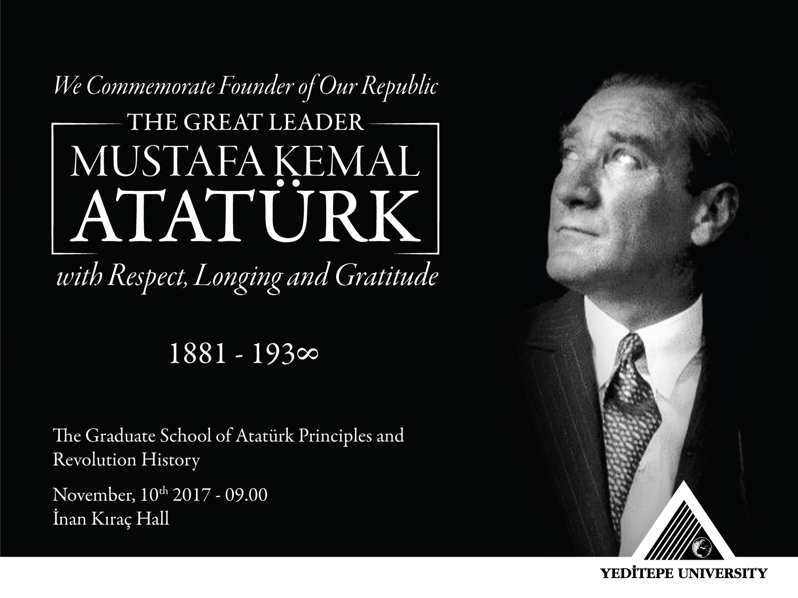 10 KASIM ATATÜRK'Ü ANMA TÖRENİ 2017