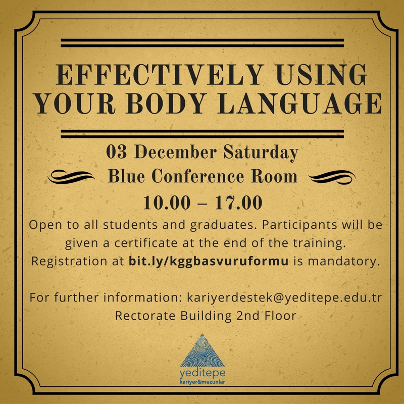 EFFECTIVELY USING YOUR BODY LANGAUGE