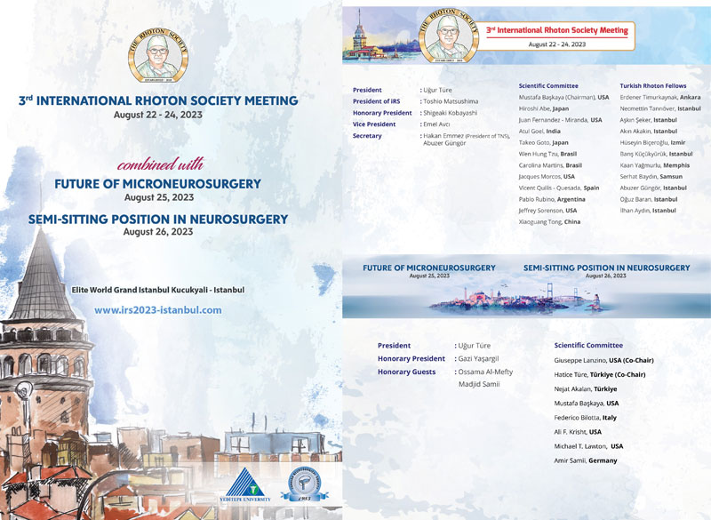 3rd INTERNATIONAL RHOTON SOCIETY MEETING