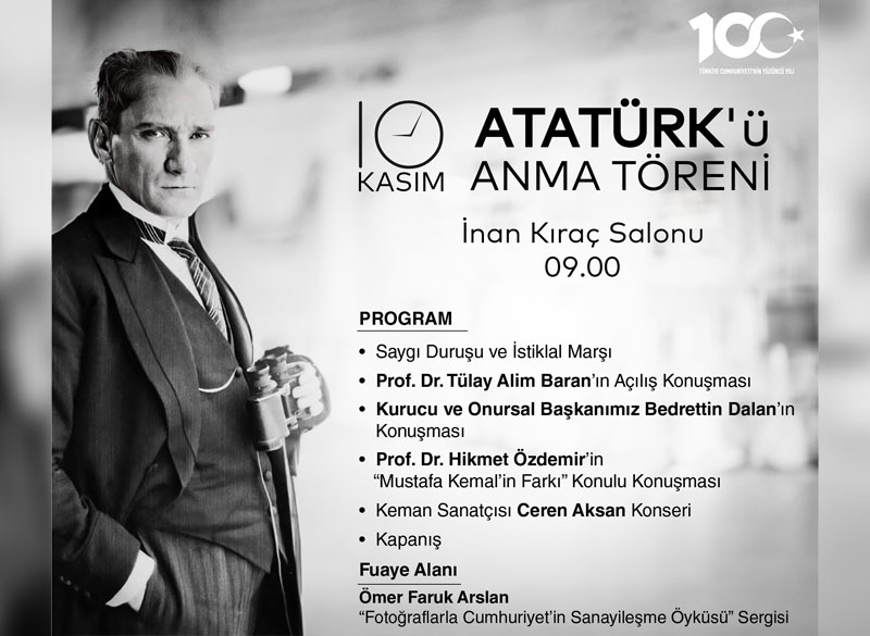 ATATÜRK'Ü ANMA TÖRENİ