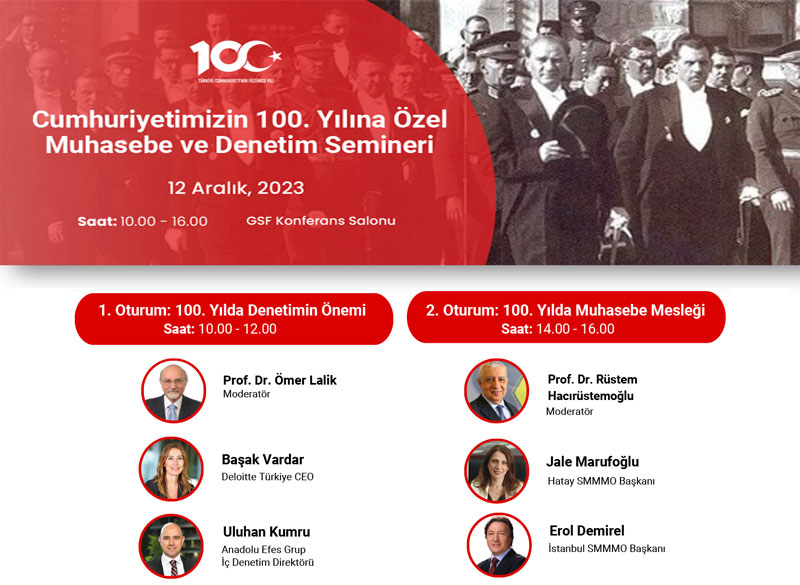 Cumhuriyetimizin 100. Yılına Özel Muhasebe ve Denetim Semineri