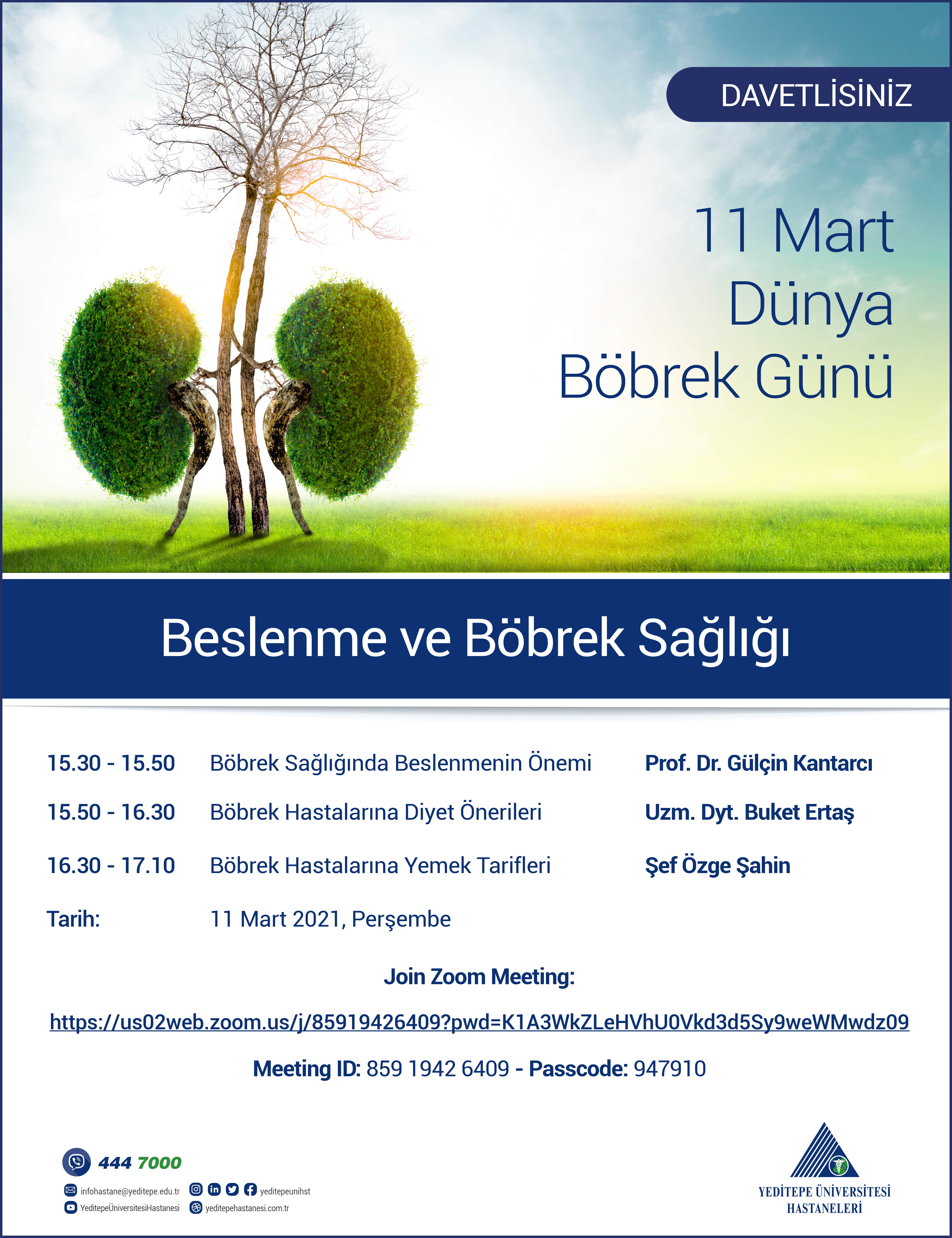 Yeditepe Üniversitesi Hastaneleri | Beslenme ve Böbrek Sağlığı