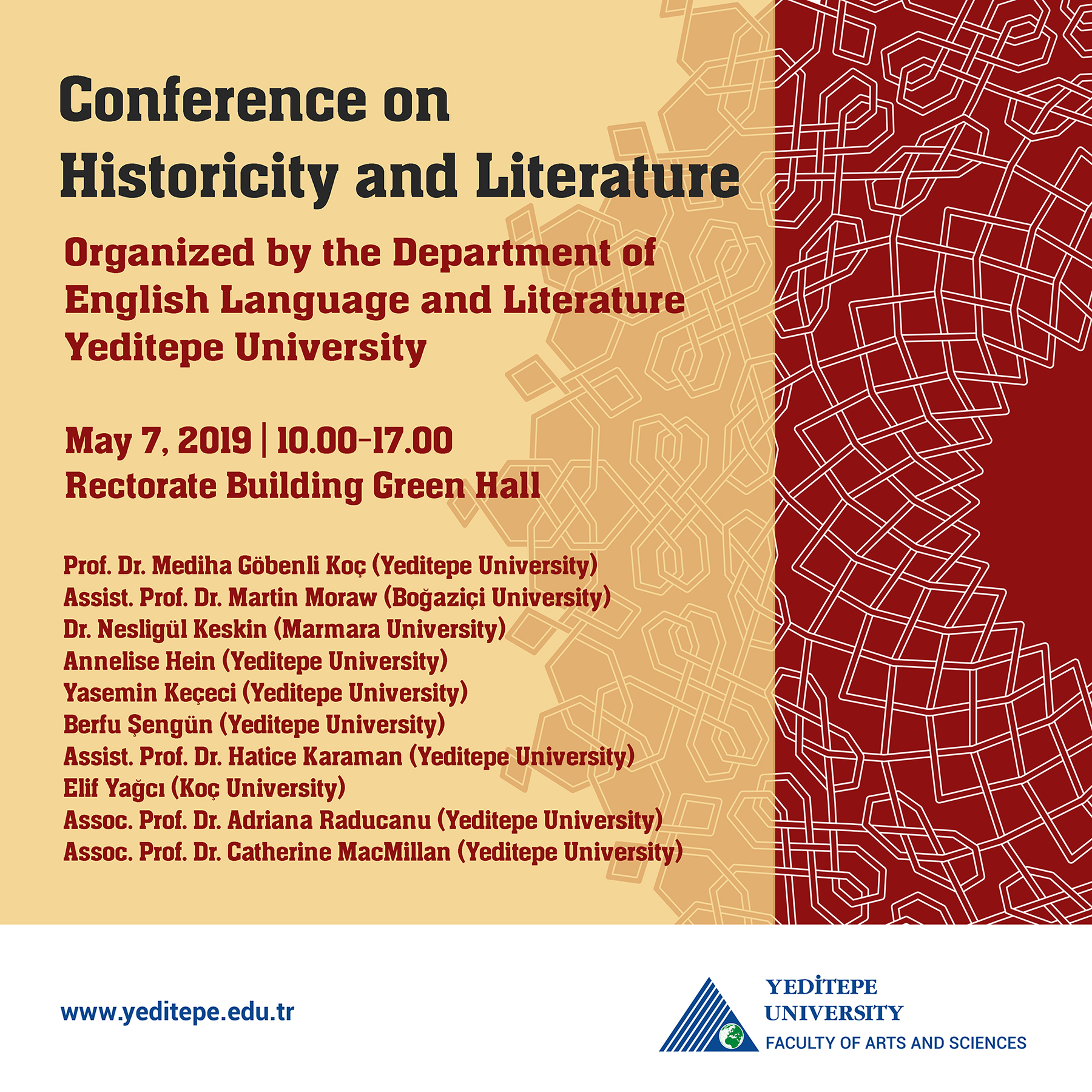 Faculty of Arts and Sciences - Conference of Historicity and Literature