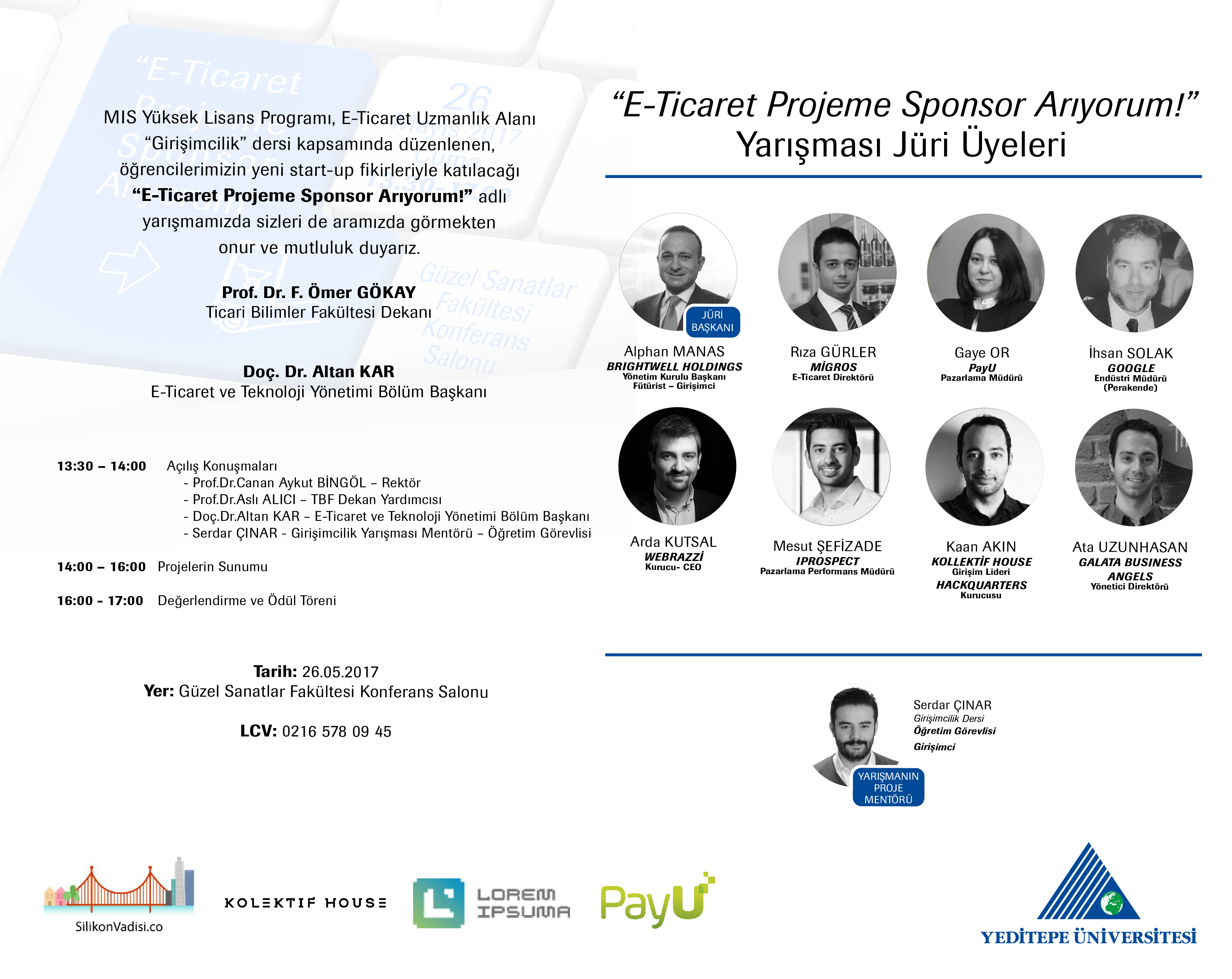 “E-TİCARET PROJEME SPONSOR ARIYORUM!” YARIŞMASI