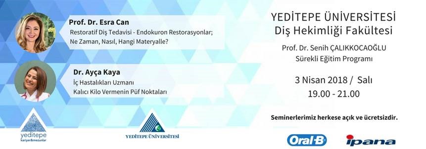 Diş Hekimliği Fakültesi 'Nisan Ayı' Sürekli Eğitim Programı