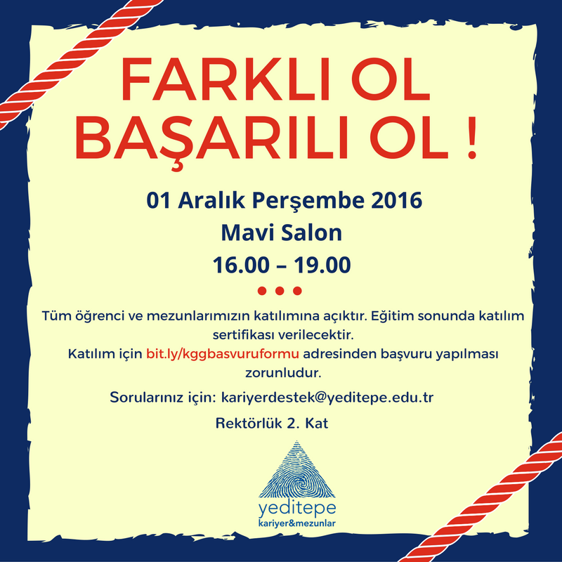 Farklı Ol Başarılı Ol!