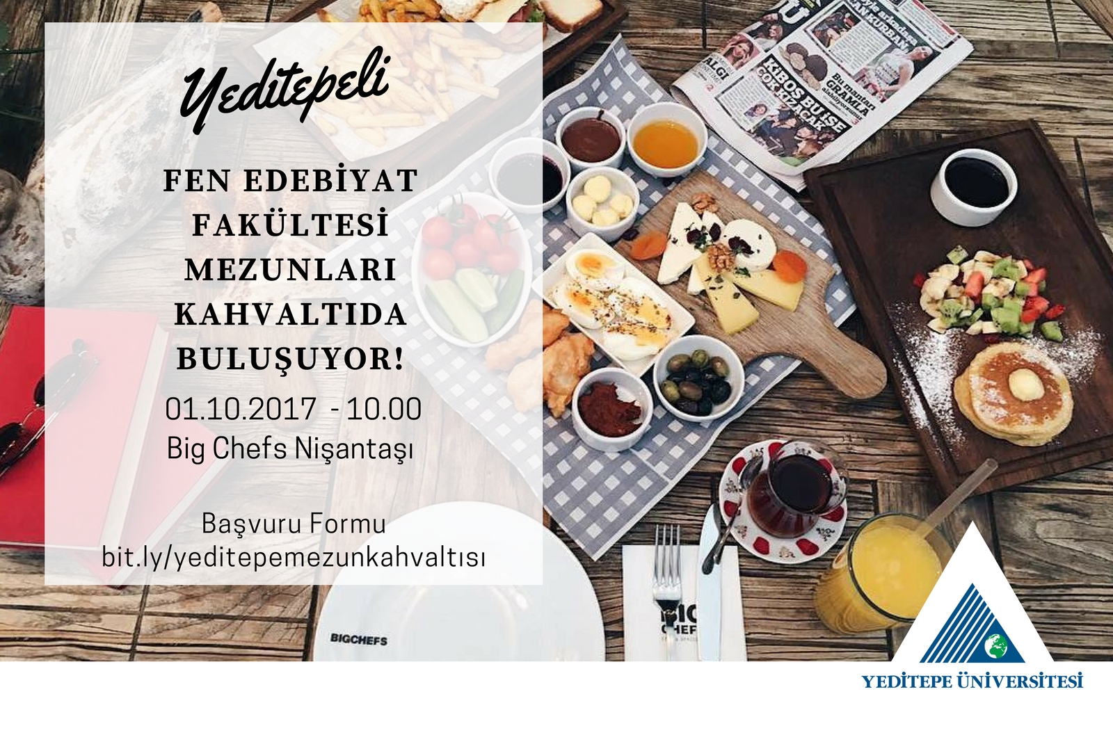 Fen Edebiyat Fakültesi Mezunları Kahvaltıda Buluşuyor!