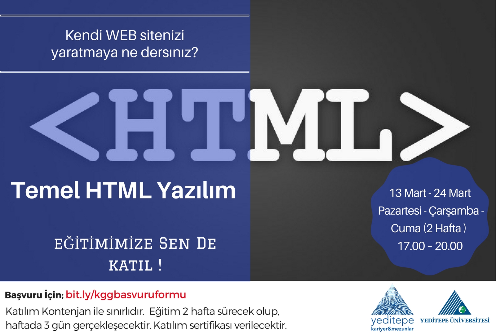 Temel HTML Yazılım Eğitimi