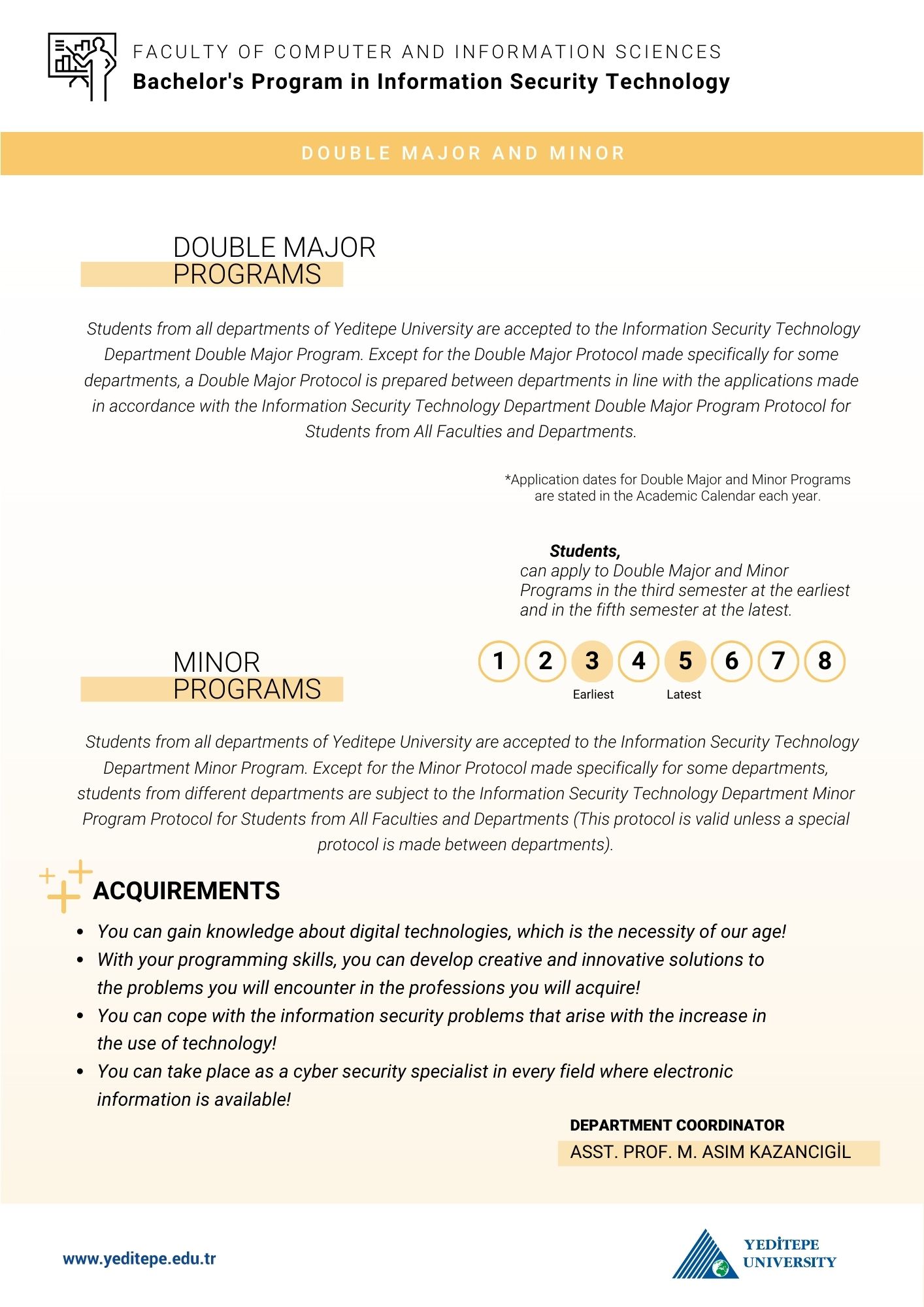 Bachelor's Program in Information Security Technology Double Major Minor Infographic