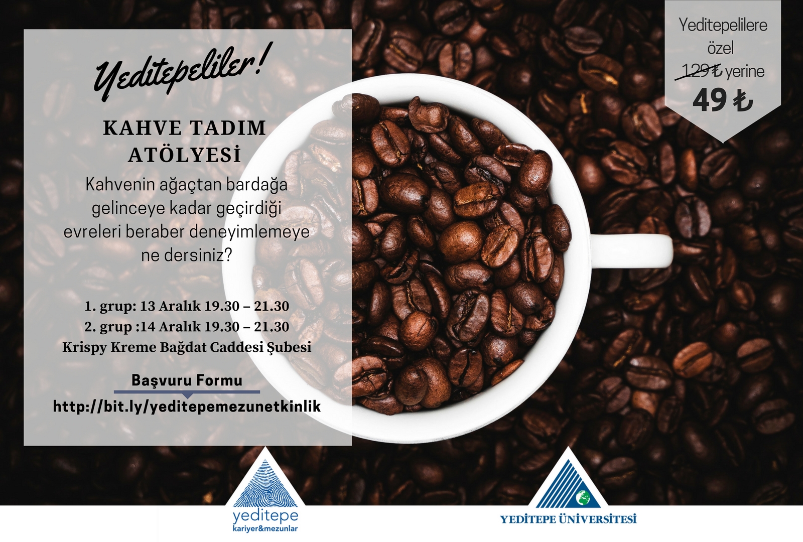 Yeditepeliler Kahve Tadım Atölyesinde Buluşuyor!