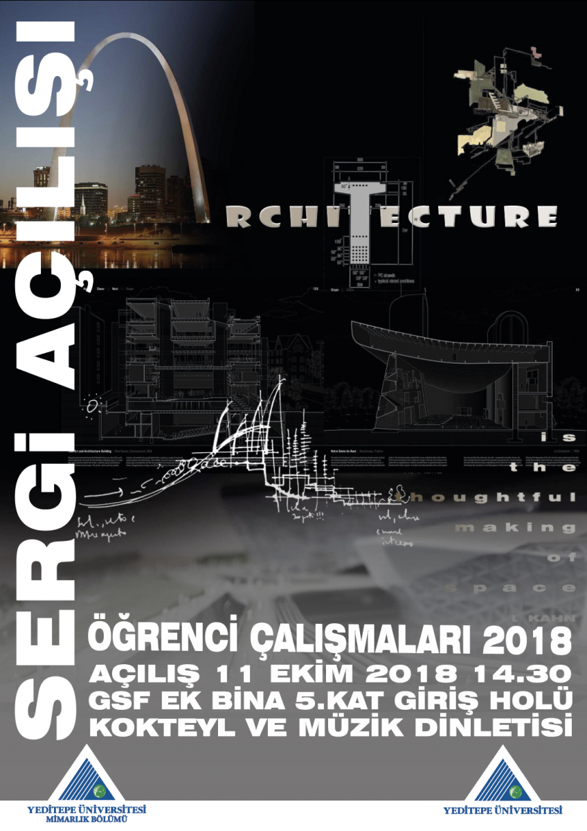 Mimarlık Bölümü 2018 Öğrenci Çalışmaları Sergisi