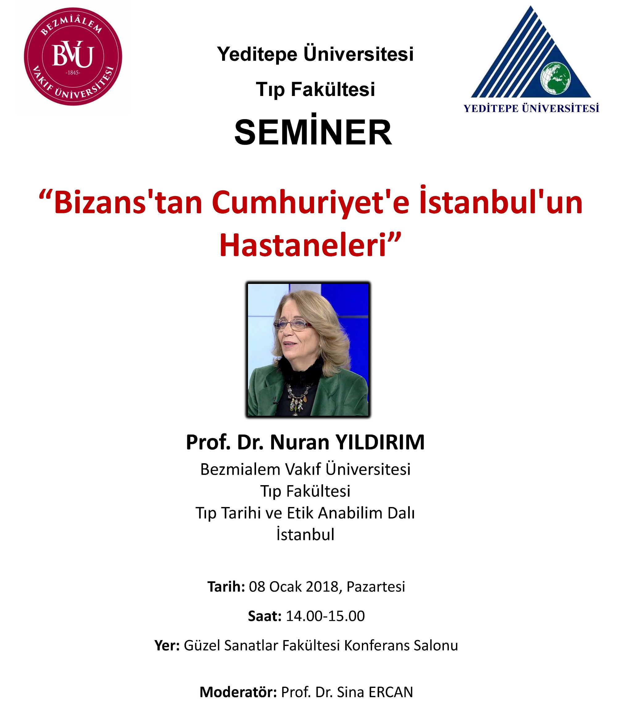Bizans'tan Cumhuriyet'e İstanbul'un Hastaneleri 