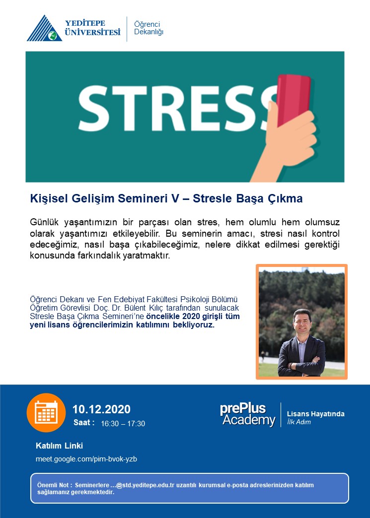 prePlus Academy - Kişisel Gelişim Semineri V - Stresle Başa Çıkma