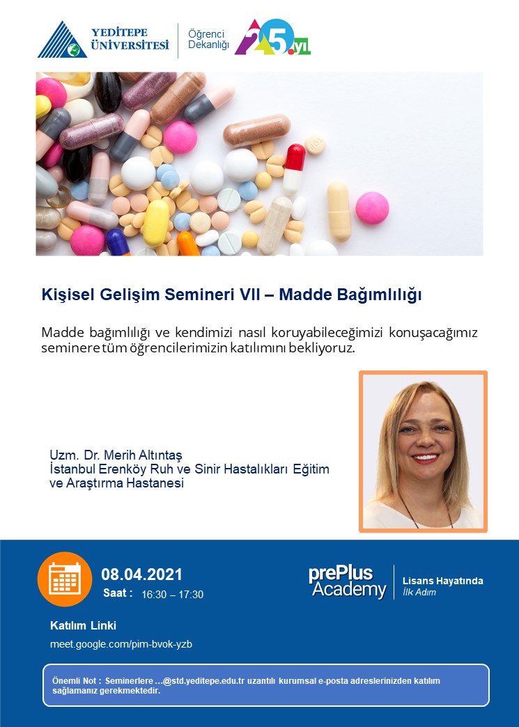prePlus Academy - Kişisel Gelişim Semineri VII - Madde Bağımlılığı