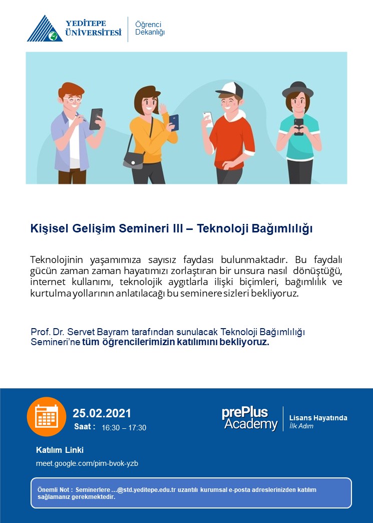 prePlus Academy - Kişisel Gelişim Semineri III - Teknoloji Bağımlılığı
