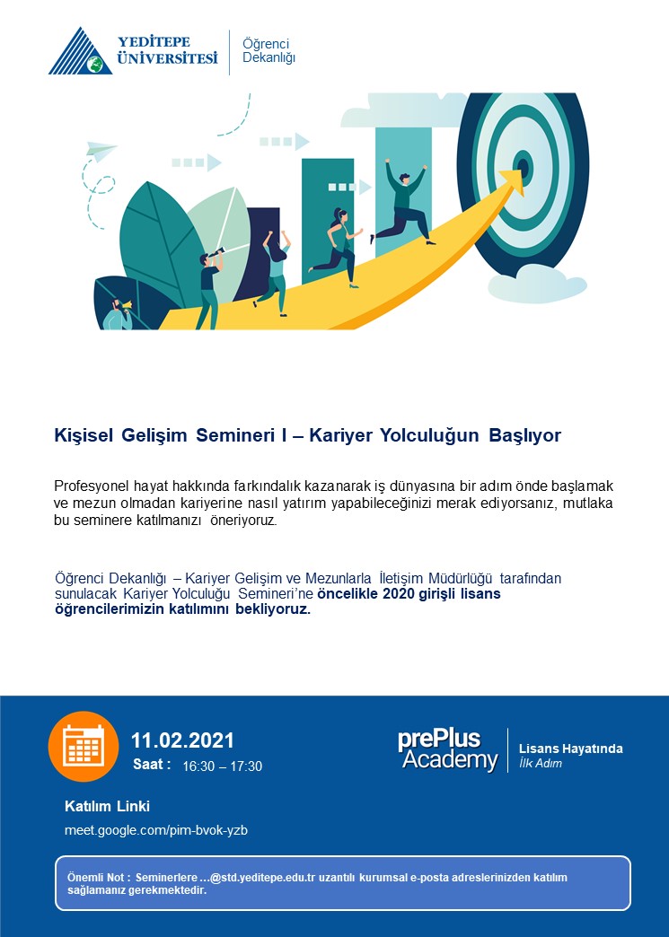 prePlus Academy - Kişisel Gelişim Semineri I - Kariyer Yolculuğun Başlıyor