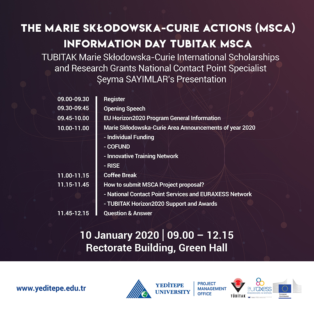 AB Ufuk2020 Programı Marie S. Curie Alanı Bilgi Günü
