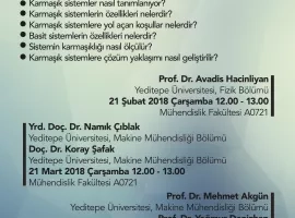 ARAŞTIRMA SOHBETLERİ KARMAŞIK SİSTEMLER KONFERANS DİZİSİ