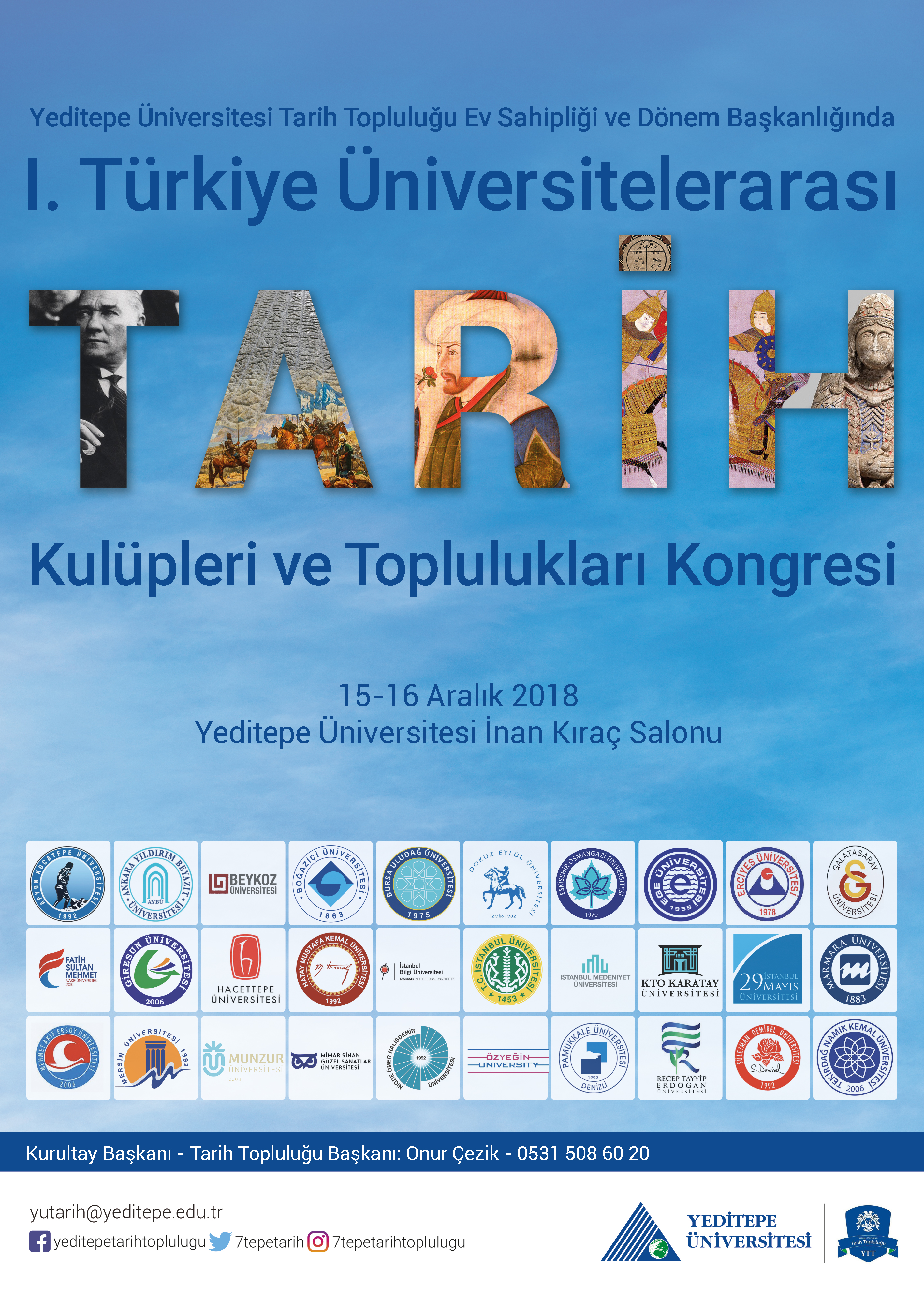 I.Tarih Kulüpleri ve Toplulukları Kongresi